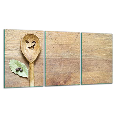 TMK | Herdabdeckplatten ceranfeld 3 Teilig 30x52 cm | Ceranfeldabdeckung Küche Elektroherd Induktion | Herdschutz Spritzschutz | Glasplatte Schneidebrett | Holz Küche TMK | Herdabdeckplatten ceranfeld 3 Teilig 30x52 cm | Ceranfeldabdeckung Küche Elektroherd Induktion | Herdschutz Spritzschutz | Glasplatte Schneidebrett | Holz Küche von TMK ArtDeko
