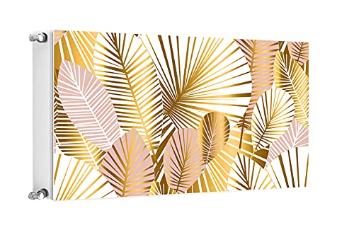TMK ArtDeko Heizkörperverkleidung Magnetisch Wohnliches Ambiente Einfache Befestigung Magnet Heizkörperabdeckung, 100x60cm, Blumen von TMK ArtDeko