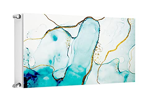 TMK ArtDeko Heizkörperverkleidung mit Magnet Stilvolle Optik Heizkörperabdeckung, 100x60cm, Marmor von TMK ArtDeko