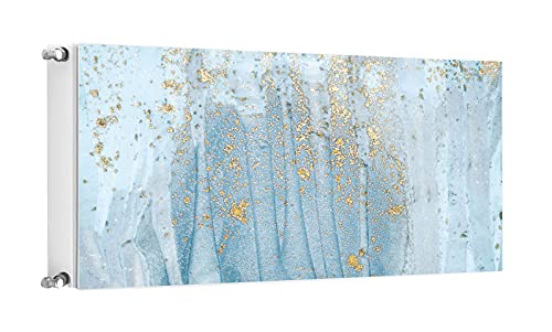 TMK ArtDeko Heizkörperverkleidung Magnetisch Wohnliches Ambiente Einfache Befestigung 120x60 Magnet Heizkörperabdeckung, Muster Gold von TMK ArtDeko