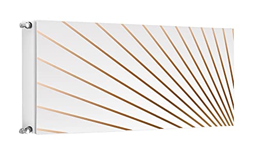 TMK ArtDeko Heizkörperabdeckung Magnetisch Dekorativer Sichtschutz Energiesparend 120x60 Magnet Heizkörperabdeckung, Heizkörperverkleidung, Muster Weiß von TMK ArtDeko