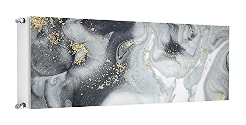 TMK ArtDeko Magnet Heizkörperabdeckung Innovative Lösung Selbsthaftend 160x60 Heizkörperabdeckung, Heizkörperverkleidung, Marmor Gold von TMK ArtDeko