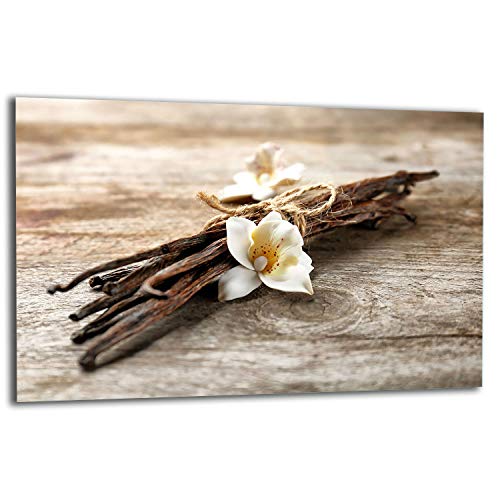 TMK ArtDeko Herdabdeckplatte 1 Teilig 80x52 cm - Spritzschutz Herdabdeckung – Herdschutz aus Sicherheitsglas – Robust, Hygienisch & Rutschfest– Schutz für Induktion, Ceran, Gas & Elektro von TMK ArtDeko