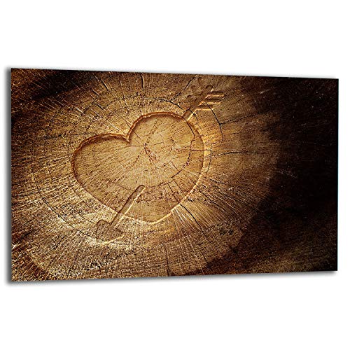 TMK |Herdabdeckplatte 80x52 cm 1-teilig Ceranfeldabdeckung Induktion Herdschutz Spritzschutz Glasplatte Deko Schneidebrett Holz Herz TMK |Herdabdeckplatte 80x52 cm 1-teilig Ceranfeldabdeckung Induktion Herdschutz Spritzschutz Glasplatte Deko Schneidebrett Holz Herz von TMK ArtDeko