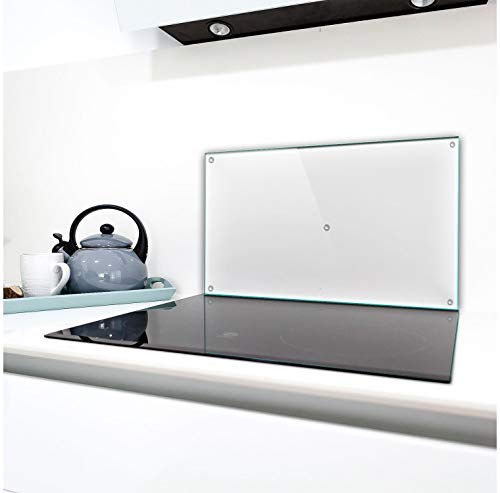 TMK | Herdabdeckplatte Einteilig 90x52 cm Ceranfeld Abdeckung Glas Spritzschutz Abdeckplatte Glasplatte Herd Ceranfeldabdeckung transparent - durchsichtig TMK | Herdabdeckplatte Einteilig 90x52 cm Ceranfeld Abdeckung Glas Spritzschutz Abdeckplatte Glasplatte Herd Ceranfeldabdeckung transparent - durchsichtig von TMK ArtDeko