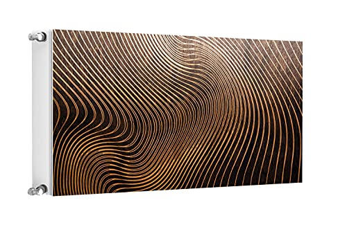 TMK Magnet Heizkörperabdeckung, Heizkörperverkleidung 100x60cm, Muster Holz von TMK ArtDeko