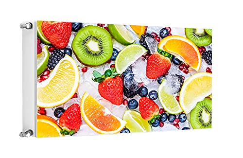 TMK ArtDeko Magnetische Heizkörperverkleidung Modernes Design Einfache Montage Magnet Heizkörperabdeckung, 100x60cm, Obst von TMK ArtDeko