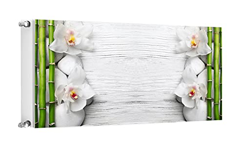 TMK Magnet Heizkörperabdeckung, Heizkörperverkleidung 120x60 cm, Bambus Blume von TMK