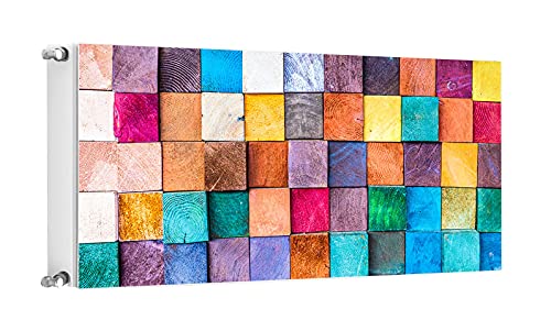 TMK Magnet Heizkörperabdeckung, Heizkörperverkleidung 120x60 cm, Holz Mosaik von TMK ArtDeko