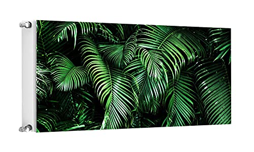 TMK ArtDeko Heizkörperverkleidung Magnetisch Wohnliches Ambiente Einfache Befestigung 120x60 Magnet Heizkörperabdeckung, Laub von TMK ArtDeko