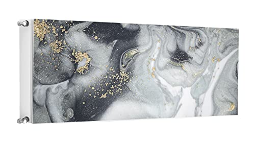 TMK ArtDeko Heizkörperverkleidung mit Magnet Stilvolle Optik 140x60 Heizkörperabdeckung, Marmor Gold von TMK ArtDeko
