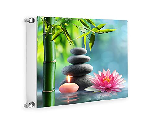 TMK ArtDeko Magnetische Heizkörperverkleidung Modernes Design Einfache Montage 60x60 Magnet Heizkörperabdeckung, Steine von TMK ArtDeko