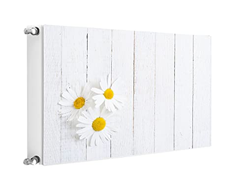 TMK ArtDeko Magnet Heizkörperabdeckung Innovative Lösung Selbsthaftend 80x60 Heizkörperabdeckung, Heizkörperverkleidung, Blumen Holz von TMK ArtDeko