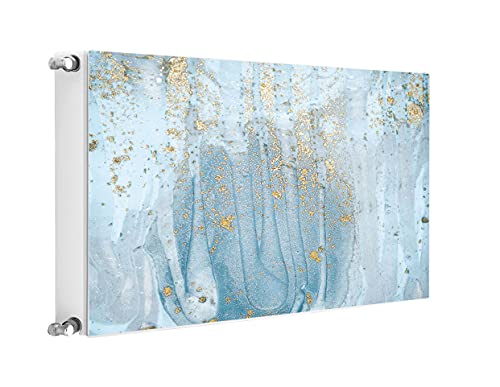 TMK ArtDeko Heizkörperverkleidung mit Magnet Stilvolle Optik 80x60 Heizkörperabdeckung, Muster Gold von TMK ArtDeko