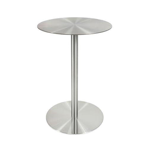 TMKDNNKG Bistrotisch, runder Stehtisch, Pub-Esstisch, schwarzer Couchtisch mit Metallfuß, Cocktailtisch, Beistelltisch für Zuhause, Bistro, Büro, Esszimmer, Küche und Loungebereich von TMKDNNKG