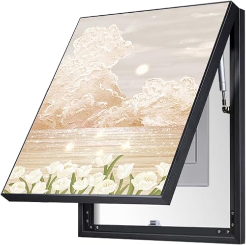 TMKDNNKG Wandmontierte Schalttafelabdeckung, Zählerkasten Dekorative Malerei Flip Cover Abdeckung Dekorative Zähler Stromzählerkasten Leere Dekorative Malerei,d,60 * 80cm von TMKDNNKG