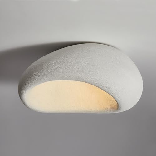 TMKOO Moderne Wabi-sabi Deckenlampe Mit E27 Fassung Weiß Vogelnest Design Kreativ Kronleuchter Deckenleuchte Für Schlafzimmer Wohnzimmer Esszimmer Flur Elegante Innenbeleuchtung(Weiß,50) von TMKOO