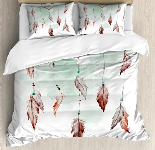 TMMDH BettwäSche 155x220 GrüN 3D Druck BettwäSche-Sets TraumfäNger Mikrofaser Bettbezug Set Weiche und Angenehme Deckenbezug mit ReißVerschluss und 2 Kissenbezug 80x80 cm TMMDH BettwäSche 155x220 GrüN 3D Druck BettwäSche-Sets TraumfäNger Mikrofaser Bettbezug Set Weiche und Angenehme Deckenbezug mit ReißVerschluss und 2 Kissenbezug 80x80 cm von TMMDH