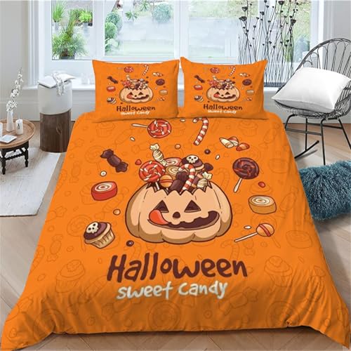 TMMDH Luxus Gruselzeit BettSet | Hypoallergen | 1 Decke 2 Kissen | 200x220 cm für Erwachsene von TMMDH