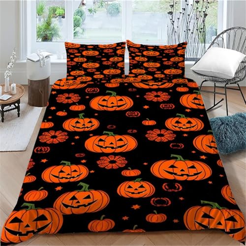 TMMDH Luxus Gruselzeit BettSet | Hypoallergen | 1 Decke 2 Kissen | 200x220 cm für Erwachsene von TMMDH