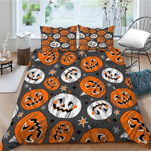 TMMDH Luxus Gruselzeit BettSet | Hypoallergen | 1 Decke 2 Kissen | 200x220 cm für Erwachsene von TMMDH