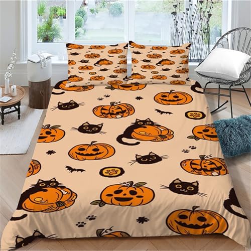 TMMDH Luxus Gruselzeit BettSet | Hypoallergen | 1 Decke 2 Kissen | 200x220 cm für Erwachsene von TMMDH