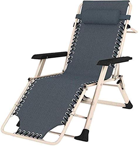 Klappbare Sonnenliege für Renovierungshaus, verstellbare Sessel, tragbare Stühle für Freizeit, Bürostühle, faule Stühle, Liegestühle für Balkone (Farbe: Grau, Größe: 185 x 67 x 25 cm) (Farbe: Schwarz) von TMMLIJIPL