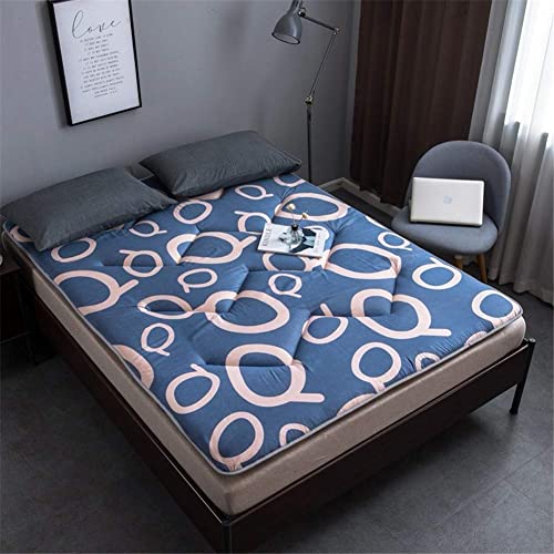 TMMLIJIPL Bodenmatratze, japanische Futon-Matratze, faltbares Bett, aufrollbar, Camping-Matratze, Bodenliege, tragbares Boden-Gästebett, Bodenliege (C 90 x 200 cm) von TMMLIJIPL