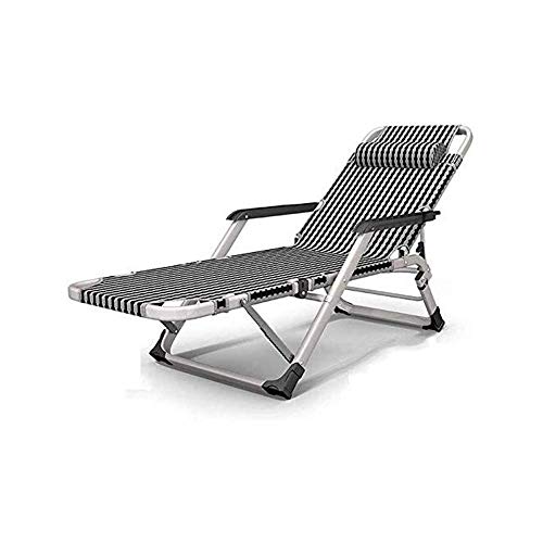 TMMLIJIPL Renovierungshaus-Klappstuhl, Terrassenstuhl, Chaiselongue, tragbarer Lounge-Stuhl, für Außenterrasse, Rasen, Pool-Seite (Farbe: A) von TMMLIJIPL