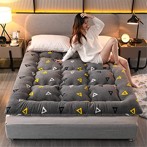 TMMLIJIPL Traditionelle japanische Futon-Bodenmatratze, faltbare Matratze, aufrollbare Matratze, Tatami-Matte, einfach zu verstauen und tragbar für Camping, D 200 x 220 cm von TMMLIJIPL