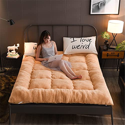 TMMLIJIPL Traditionelle japanische Futon-Bodenmatratze, faltbare Matratze, aufrollbare Matratze, Tatami-Matte, einfach zu verstauen und tragbar für Camping (B 90 x 200 cm) von TMMLIJIPL