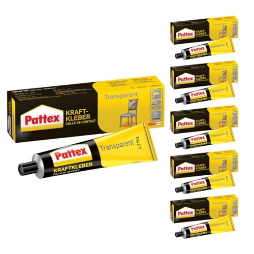 Pattex Kraftkleber Classic, extrem starker Kleber für höchste Festigkeit, Alleskleber für den universellen Einsatz, hochwärmefester Klebstoff, 6 x 50g von TMPpro