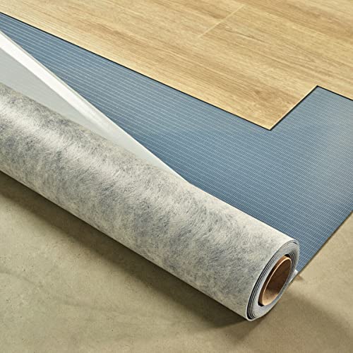 TMPpro Selbstklebende Trittschallunterlage - 6 m² - 1,8mm Trittschalldämmung xtrafloor Flex, Dämmunterlage für Vinylboden, 1 Rolle mit Stärke: 1,8mm… (1) von TMPpro