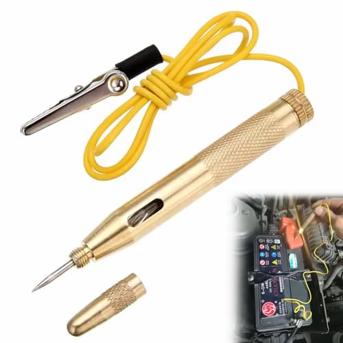 Auto Spannungsprüfer Stift Werkzeug, Auto Spannungsprüfer Stift,Auto-Spannungsprüfer,Stromprüfer KFZ Spannungstester mit Krokodilklemme,Auto LKW DC 6V/12V /24V Testlicht Elektrischer Schaltkreis von TMRBBesty