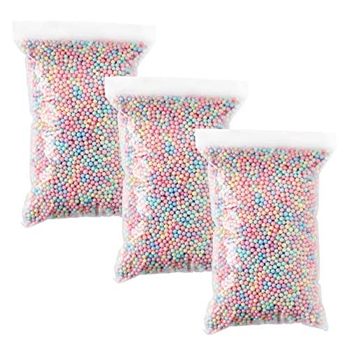 Styroporkugeln,Styropor kugeln, Styroporkugel, Schaumperlen, Schaumkugeln, Styroporperlen, Polystyrol Kugeln, Bunte, Mini,4-6mm, Zubehör für befüllen Geschenkbox,fluffy slime und foam clay von TMRBBesty