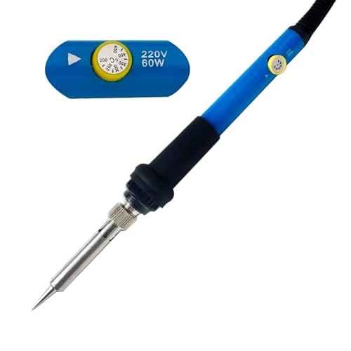 Lötkolben, Soldering Iron, Klein, 60w/220V, 6. Gang Thermostat Einstellbar 200-450°C,Leiterplatten löten für Anfänger 1 Stück von TMRBBesty