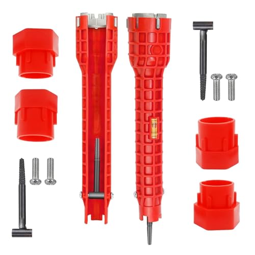 TMRBBesty Armaturenschlüssel - 8 In 1 Wasserhahn Waschbecken Maulschlüssel, 2 Stück Werkzeug für Wasserhahn Montage für Badezimmer Küche Klempnerei In Enge Spülbeckenbereiche TMRBBesty Armaturenschlüssel - 8 In 1 Wasserhahn Waschbecken Maulschlüssel, 2 Stück Werkzeug für Wasserhahn Montage für Badezimmer Küche Klempnerei In Enge Spülbeckenbereiche von TMRBBesty