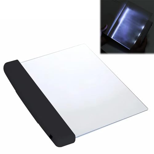 TMRBBesty Flaches Buchlicht,Lightwedge-Buchlicht,Tragbare Lesezeichen Licht Lightwedge, Tragbare LED-Flachplattenlampe,Lightwedge Leselicht,Lightwedge Buchlicht,Geeignet zum Lesen in der Nacht von TMRBBesty