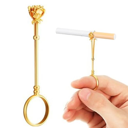 Zigarettenspitzenring,Handfinger Zigarettenring,Retro Zigarette Fingerring,Ring Zigarette, Zigarettenhalter Ring Clip,Zigarettenhalter Finger Joint Ring,Für Männer und Frauen,Schützen Sie Ihre Finger von TMRBBesty
