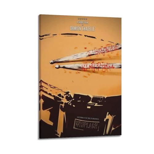 TMRL Filmposter "Whiplash", 1 Druck, Wandkunst, Poster, Leinwand, Poster, Kunstwerk, Geschenke, Raumästhetik, 30 x 45 cm, Rahmenstil von TMRL