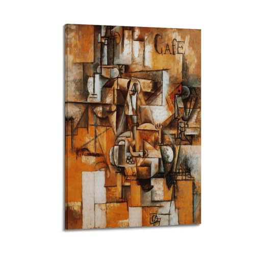 TMRL Pablo Picasso Vita Druck-Poster, Wandkunst, Leinwandposter, Musikalben und Filme, dekoratives Gemälde für Wohnzimmer, 30 x 45 cm, Rahmenstil von TMRL