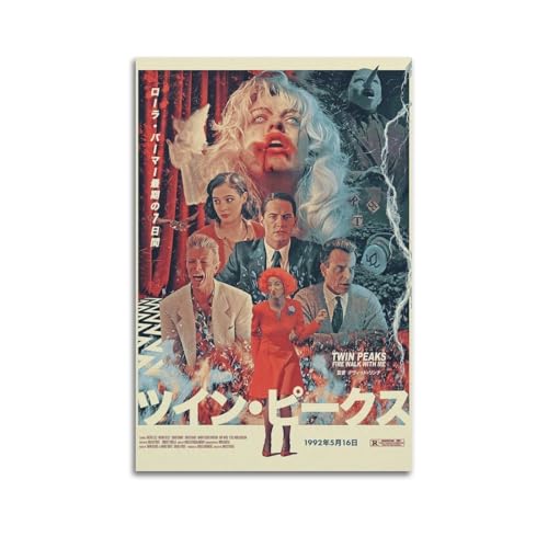 Wandbild, Motiv: Twin Peaks Fire Walk With Me 1992, Druck, Wandkunst, Poster, Leinwand, Poster, Kunstwerk, Geschenke, Raumästhetik, 20 x 30 cm, ungerahmter Stil von TMRL