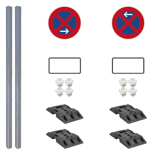 TMS PRO SHOP Haltverbotszonen Set, StVO/RSA, A/E, rechts, 18-tlg., mobil, K2, RA1, Ø 42 cm, Art.-Nr. 71084 von TMS Pro Shop