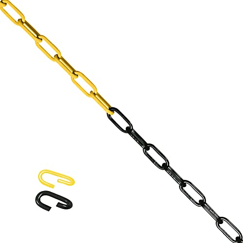 RODO 50 m Absperrkette aus Stahl, gelb/schwarz, 0,6 x 4,2 x 2,4 cm aus Stahl, Art.-Nr. 609593 von TMS Pro Shop