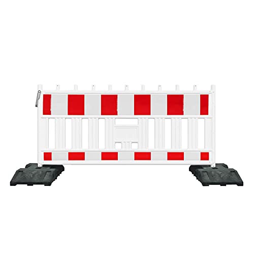 TMS PRO SHOP RSA-Komplett-Set, Schrankenzaun FUTURE mit Fußplatten, RA2, 2,15 x 1,11 m, Art.-Nr. 609441 | Schrankenzaun | Absperrschranke | Absperrzaun von TMS Pro Shop