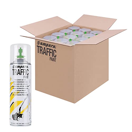 TMS PRO SHOP 12 Dosen Bodenmarkierungsfarbe AMPERE TRAFFIC PAINT, Farbe: grün, Art.-Nr. AM81ZN230| Bodenmarkierungsfarbe | Straßenmarkierungsfarbe | Markierungsspray TMS PRO SHOP 12 Dosen Bodenmarkierungsfarbe AMPERE TRAFFIC PAINT, Farbe: grün, Art.-Nr. AM81ZN230| Bodenmarkierungsfarbe | Straßenmarkierungsfarbe | Markierungsspray von TMS Pro Shop