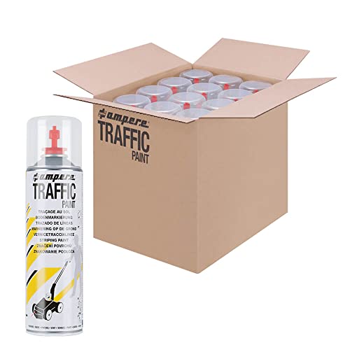 TMS PRO SHOP 12 Dosen Bodenmarkierungsfarbe AMPERE TRAFFIC PAINT, Farbe: rot, Art.-Nr. AM81ZN224 | Bodenmarkierungsfarbe | Straßenmarkierungsfarbe | Markierungsspray TMS PRO SHOP 12 Dosen Bodenmarkierungsfarbe AMPERE TRAFFIC PAINT, Farbe: rot, Art.-Nr. AM81ZN224 | Bodenmarkierungsfarbe | Straßenmarkierungsfarbe | Markierungsspray von TMS Pro Shop