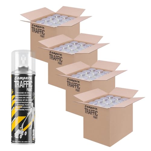 TMS PRO SHOP 48 Dosen Bodenmarkierungsfarbe AMPERE TRAFFIC PAINT, Farbe: weiß, Art.-Nr. AM81ZN219 | Bodenmarkierungsfarbe | Straßenmarkierungsfarbe | Markierungsspray TMS PRO SHOP 48 Dosen Bodenmarkierungsfarbe AMPERE TRAFFIC PAINT, Farbe: weiß, Art.-Nr. AM81ZN219 | Bodenmarkierungsfarbe | Straßenmarkierungsfarbe | Markierungsspray von TMS Pro Shop
