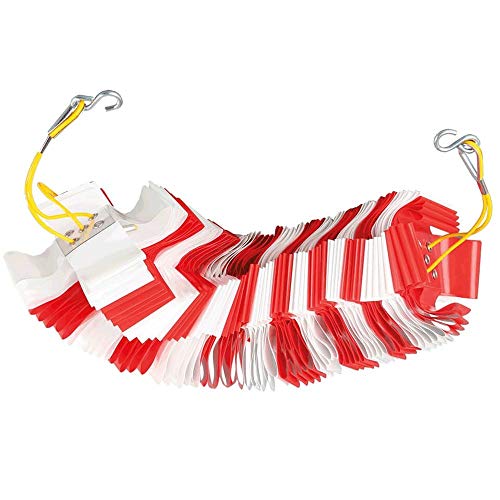 TMS PRO SHOP Absperrgirlande, für kurzfristige Absperrmaßnahmen, rot/weiß, Kunststoff, 10 m, Art.-Nr. 413050 von TMS Pro Shop