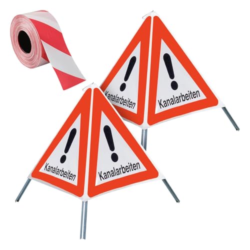 TMS PRO SHOP BIGPACK 2 x NISSEN Faltsignal Warnsymbol Kanalarbeiten, w. tagesl. + Absperrband, Art.-Nr. 611175 | Faltsignal | Warnpyramide | Warnsymbol TMS PRO SHOP BIGPACK 2 x NISSEN Faltsignal Warnsymbol Kanalarbeiten, w. tagesl. + Absperrband, Art.-Nr. 611175 | Faltsignal | Warnpyramide | Warnsymbol von TMS Pro Shop